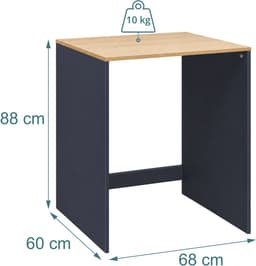 Wasmaschine kast - 88 x 68 x 60 cm- ombouw - antraciet-natuur — thumbnail 4