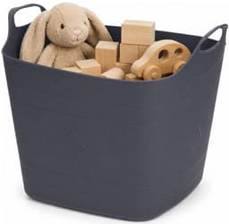 Excellent Houseware Flexibele emmer - 3x - zwart - 15 liter - kunststof - vierkant - 37 x 30 cm — thumbnail 3