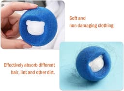 SnelShoppen - 12-Delige Antihaar Vangnetten voor Wasmachine, Herbruikbare Haarvangers, Effectieve Haarballen Isolatoren voor Kleding en Beddengoed — thumbnail 3