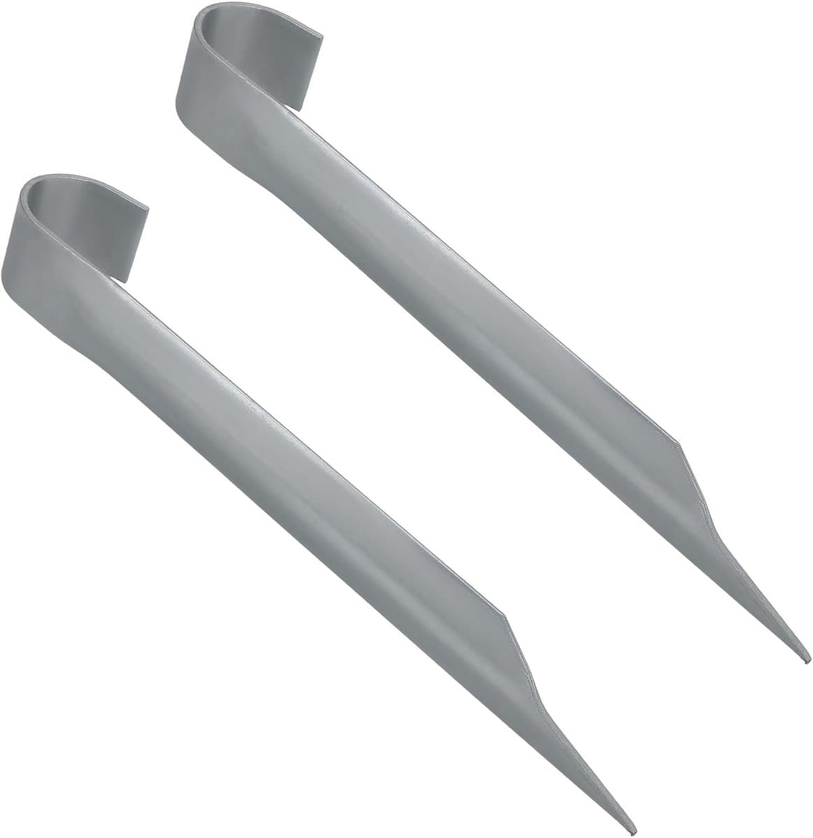 KOTARBAU® 2 Stuks - Grondankers voor Trampoline - Trampoline Ankers 350 mm - Bodemankers - Verzinkte Grondankers - Zilver — afbeelding 1