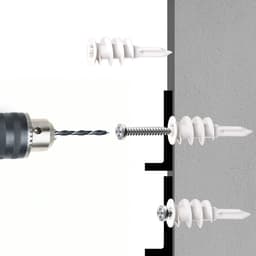 25 Sets Zelfborend Kit voor Gipsplaten en Schroeven, Kunststof Gipsplaatankerset Zware Gipsplaatankers voor Het Ophangen van Gordijnen Wandkasten Fotolijst (Totaal 50 Stuks) — thumbnail 4