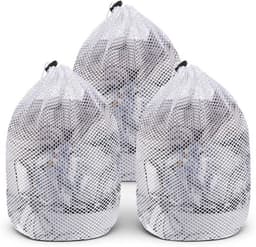 Set van 3 Kleine Wasnetjes voor Delicate Kleding met Trekkoord - Duurzame Waszakken voor Ondergoed, Sokken en Babykleding - Ideaal voor de Wasmachine en Reizen 30x40 cm — thumbnail 1