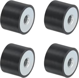 Rubberen voetjes - Trillingsisolator set - Apparatuur Stabiliseren - M8 Binnendraad - 30x20 mm - Zwart — thumbnail 5