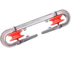 Waslijn Katrol - Waslijn Spanner - Wassen Droogtijd - Weerbestendig Metaal - 18.5 cm Lengte - Zilver