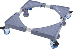 Koelkaststandaard Mobiele Basis - Wasdroger Trolley - Apparaten Verplaatsen - 360 Graden Wielen - 41-64 cm - Zwart — thumbnail 5