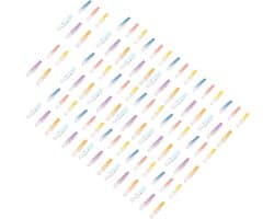 Houten Wasknijpers - Kleurrijke Clips - Handwerk en Decoratie - Geurloos Berkenhout - 100 stuks - Multicolor