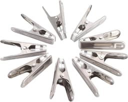 Wasknijpers Roestvrij Staal - Kledinghangers Clips - Kleding Drogen - Sterke Klemkracht - 20 Stuks - Zilver — thumbnail 4