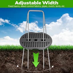 Grondanker - Gegalvaniseerd Staal - 10 cm Lengte - U-vormige Grondhaken met Sluitringen - Voor Tuin en Kunstgras Bevestiging — thumbnail 5