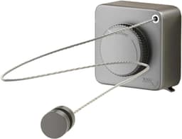 Uittrekbare Waslijn - Intrekbare Kleerhanger - Was Drogen - Niet Doorhangend - 1 Meter - Grijs — thumbnail 1
