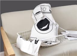 Grote waszak van canvas met trekkoord, ideaal voor kleding, speelgoed en andere spullen, wasmachinebestendig — thumbnail 3