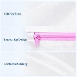 Set van 8 fijne waszakken met ritssluiting, ideaal voor ondergoed, sokken en delicate kleding, perfect voor reizen en studentenhuizen — thumbnail 5