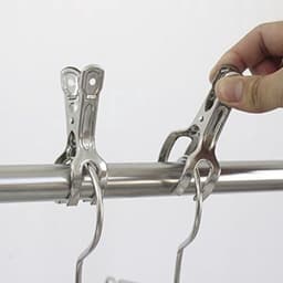 Handdoekclips winddicht, roostervrij staal, set van 12 stuks — thumbnail 5