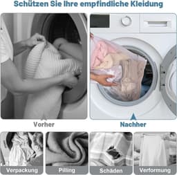 Grote Herbruikbare Wasnetten voor de Wasmachine, 50 x 60 cm, Ideaal voor Kleding, Sweaters en Broeken met Rits — thumbnail 2