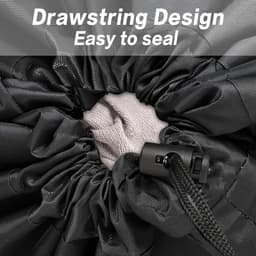 Dailygoods- Waszak Waterproof - Waszak met Touwsluiting - Waszak 2 Stuks - Opvouwbare Waszak - Oxford Stof - 24 x 36 Inch - Wasmand — thumbnail 3