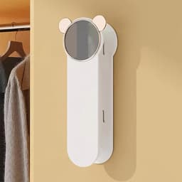 Dailygoods- Hangeropbergrek - Intrekbaar - Tweelaags - Muurbevestiging - Ruimtebesparend - Organisatieoplossing - Kledingrek — thumbnail 5