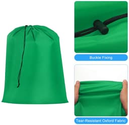 Dailygoods- Waszak Extra Groot - Waszak met Trekkoord - Duurzaam Oxford Stof - Scheurbestendig - Voor Reizen/Camping - Machinewasbaar - Wasmand — thumbnail 2