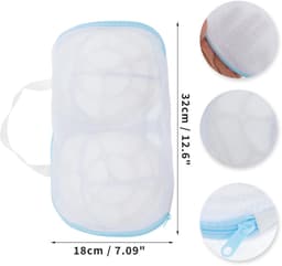 Dailygoods- Waszakken - Mesh-design - Beha-waszakken - Ondergoed - Waszakken met ritssluiting - Duurzaam - Beschermend - Wasnet — thumbnail 3