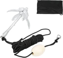 Opvouwbaar Anker - Watersport Anker - Boot Stabiliseren - 4-Tands Ontwerp - 208 kg - Zilver — thumbnail 2