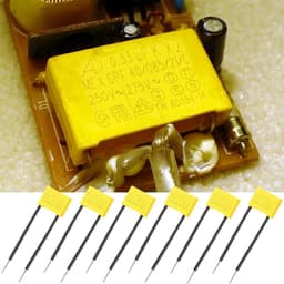 Dailygoods - 6 stuks onderdrukkingscondensatoren, led, 0,33 µF, 275 V, X2 veiligheidscondensatoren, polypropyleen-condensator, anti-interferentie, anti-flikkering, voor knipperlicht, led-verlichting — thumbnail 5