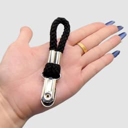 SnelShoppen - 4 Pack Zwarte Handdoek Clips - Handdoek Hangers voor Badkamer - Geen Naaien Nodig - Ideaal voor Thuis, Camping en Feestjes - 13x2.5 cm — thumbnail 2