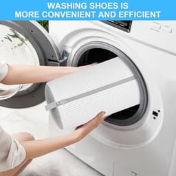 SnelShoppen - Shoe Washing Bag 2 Stuks - Wasmachine Schoenwaszak - Herbruikbare Waszak voor Schoenen met Rits - Bescherming tegen Schade en Kleuroverd — thumbnail 2