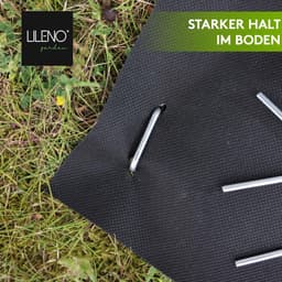 SnelShoppen - 100 x 14 x 3 cm onkruiddoek grondpinnen, perfect voor tenten, tuin, camping, duurzame en roestvrije grondankers — thumbnail 5