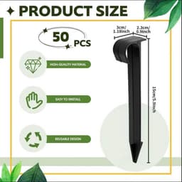 Omgoods - Grondankers voor Tuinslangen, 50 Stuks, 16 cm Lang — thumbnail 2