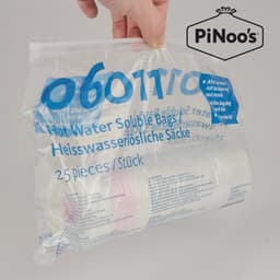 Oplosbare Waszakken 60 Liter | 4 rollen à 25 zakken - Sluitlint | Polyvinylalcohol | 10 My | 66x84 cm - Waszakken voor in wasmachine, Waszakken voor wasgoed groot (06608401100D) — thumbnail 5
