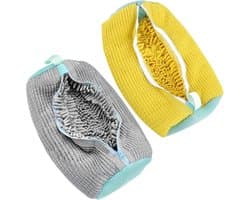Waszak voor schoenen op reis, tas voor het wassen van schoenen in de machine, 2 stuks schoenentas, waszak voor sneakers, schoenen, machinezak