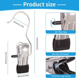 Sterke Hanger Clips 30 Stuks - Multifunctionele Kledingclips en Wasknijpers voor Kast en Wasruimte - Broekclips voor Kleding, Hoeden, Sokken, Handdoeken en Reizen — thumbnail 2