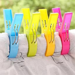 Wasknijpers Kunststof - Kledingklemmen - Wasgoed Drogen - Goede Grip - 100 Stuks - Willekeurige Kleur — thumbnail 2