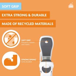 Wasknijpers Soft Grip - 60 Stuks - Extra Lang en Stabiel - Antislip - Kunststof - 85% Gerecycled Materiaal - Duurzaam - Wasknijper — thumbnail 3
