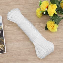 20m Nylon Touw Lijnen Koord Waslijn Huis Tuin Kamperen Buiten (Wit) — thumbnail 5