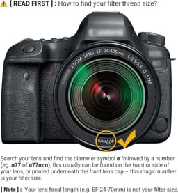 10-Stop Vaste ND-filter 77mm Neutrale Dichtheid Fader ND1000 met filterbehuizing voor Canon EF 16-35mm f4L, EF 24mm f1.4L II, Sigma 24mm f1.4 DG HSM, Niko AF-S 20 mm f1.8G ED-lens — thumbnail 5