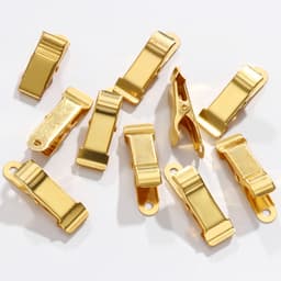 Clips - 30 Stuks - Kleine Klemmen - Mini-metalen klemmen - Hangende krokodillenklemmen - Geschikt voor kleding, foto's, gordijnen, badkamer - 4×1.3cm - Goud — thumbnail 4