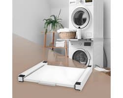 Lìon® Wasmachine Ombouw - Wasmachine Kast - Wasmachine Meubel - Wit - 60cm x 60cm x 8cm
