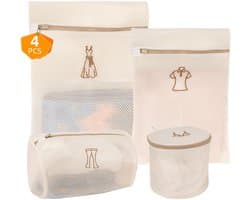 Solidchoice - Set van 4 Waszakken voor Voorkeurige Kleding