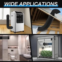 PromoHome PVC Uitlaatslang 75 mm - 3 meter met 2 RVS Slangklemmen voor Mobiele Airconditioning, Droger, Afzuigventilator en Ventilatiesysteem — thumbnail 4