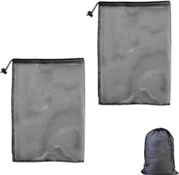 Grote Wasnetzakken met Koord - Set van 2, 70x90cm, Ideaal voor Kleding, Beddengoed en Speelgoed — thumbnail 1