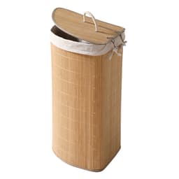 CALICOSY - Bamboe hoek wasmand met deksel 35x35x60cm — thumbnail 4