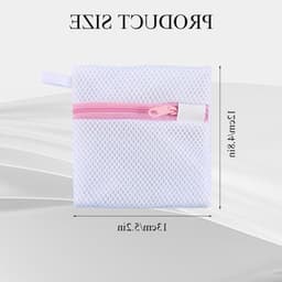 Kleine waszakken set van 6, herbruikbare mesh tasjes voor delicate kleding, ideaal voor reizen en thuisgebruik, beschermt sokken en handschoenen — thumbnail 2