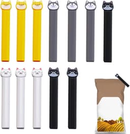 Zak Clips - Voedsel Sluiters - Keuken Organiseren - Vrolijke Dieren Vormen - 12 Stuks - Meerkleurig — thumbnail 1