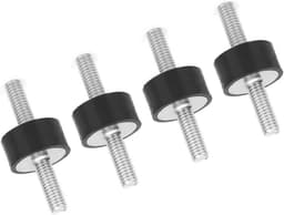 Rubberen Steunen - Trillingsdempers - Geluidsbeheersing - Stabiliteit onder belasting - M6 18 Mm - Zwart Zilver — thumbnail 5