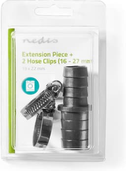 Nedis Verlengstuk met 2 Slangklemmen - 19 mm - 22 mm - Grijs / Metaal — thumbnail 2