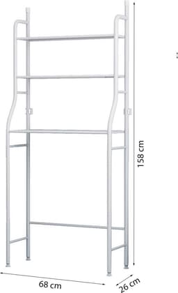 Wasmachine Ombouw - Wit - Universeel - Wasmachine Organizer - Wasmachine Kast — thumbnail 3