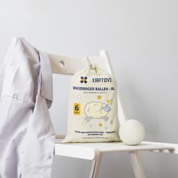 Xaptovi 6 stuks Drogerballen - Droger ballen - Drogerballen voor Wasdrogers - Droogballen - met opbergzakje - Wasdrogerbollen - Energiebesparend - Duurzaam Cadeau - Wasballen - Herbruikbaar - 100% Nieuw Zeelandse Schapenwol — thumbnail 5