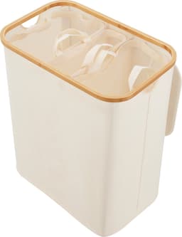 Wasmand Rusko met 3 waszakken 69x57x37 cm beige — thumbnail 4