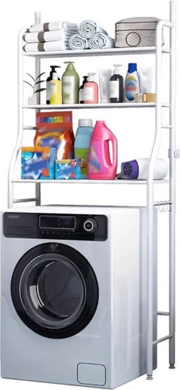 Bovista Wasmachine Kast - Ombouw - Meubel - Wasdroger - Kast Voor Wasmachine - Wasmachine En Droger Ombouw - Washing Machine Cabinet — thumbnail 3