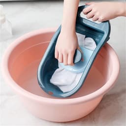 IBBO® - Wasbord - Mini-handwasbord - Gebruikt Om Kleding En Kleine Artikelen - Met De Hand Te Wassen - Ondergoed Washboard - Instrument Washboard - Washboard Voor Kinderen - Handmatige Wasmachine - Niet-elektrisch — thumbnail 2