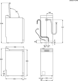 AEG LTR7STEAM 7000 serie ProSteam - Wasmachine bovenlader - Energielabel A - 1300 toeren - 7 kg — thumbnail 3